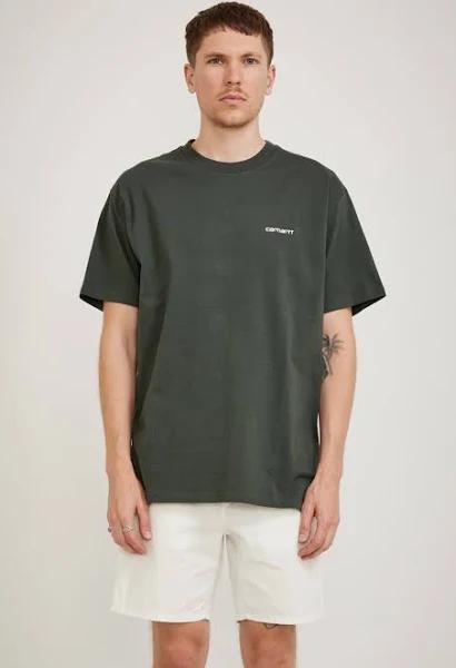 Carhartt WIP S/S Script Embroidery T-Shirt - Boxwood / White - 2XL - Men