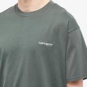 Carhartt WIP S/S Script Embroidery T-Shirt - Boxwood / White - M - Men
