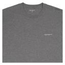 Carhartt WIP S/S Script Embroidery T-Shirt - Grey Heather / White - 2XL - Men