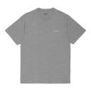 Carhartt WIP S/S Script Embroidery T-Shirt - Grey Heather / White - L - Men