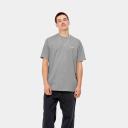 Carhartt WIP S/S Script Embroidery T-Shirt - Grey Heather / White - L - Men