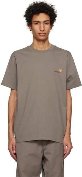 Carhartt WIP - Short Sleeve American Script T-Shirt in Teide