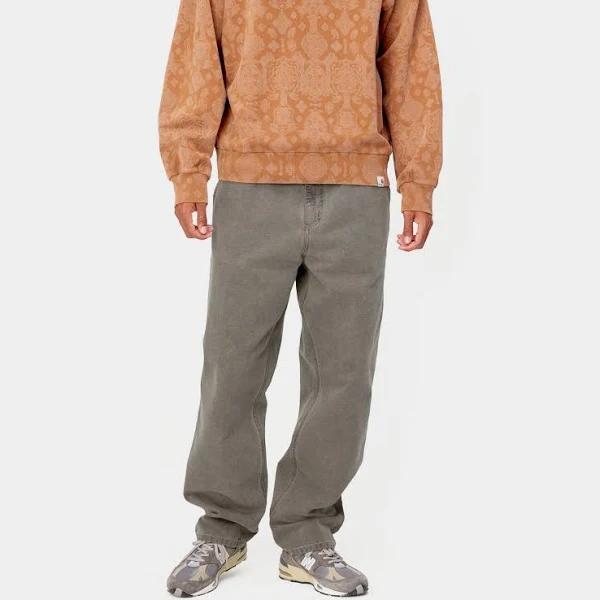 Carhartt WIP Single Knee Pant Dearborn Canvas, 12 oz - Black Faded - 31/34 - Men
