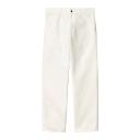 Carhartt WIP Single Knee Pant Dearborn Canvas, 12 oz - Wax Stone Washed - 38/34 - Men