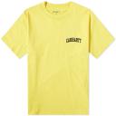 Carhartt WIP University Script T-Shirt Medium Buttercup / Black