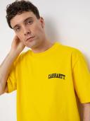 Carhartt WIP University Script T-Shirt Medium Buttercup / Black