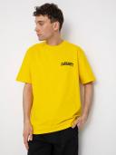 Carhartt WIP University Script T-Shirt Medium Buttercup / Black