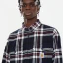 Carhartt WIP Wallace Check Shirt Dark Navy L