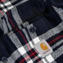 Carhartt WIP Wallace Check Shirt Dark Navy L