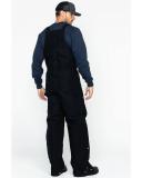 Carhartt Zip to Waist Biberalls For Mens Black 34/28 R38-BLK-28-34