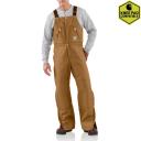 Carhartt Zip to Waist Biberalls For Mens Carhartt Brown 38/28 R38-BRN-28-38