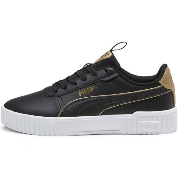 Carina 2.0 Pop Up Metallics Women's Sneakers in Black/Gold/White, Size 6.5 by Puma