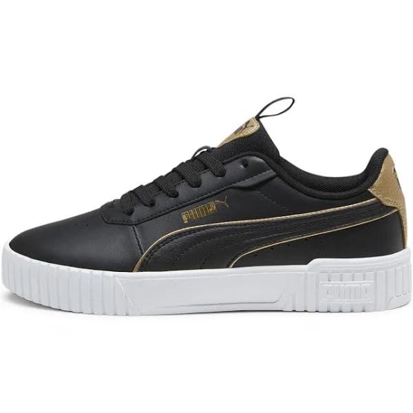 Carina 2.0 Pop Up Metallics Women's Sneakers in Black/Gold/White, Size 7 by Puma