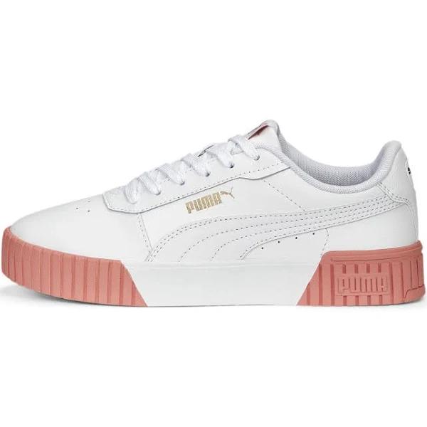 Carina 2.0 Women's Sneakers in White/Hibiscus Flower/Gold, Size 8.5 by Puma