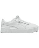 Carina 2.0 Women's Sneakers in White/Silver, Size 8.5 by Puma
