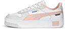 Carina Women's Street Sneakers in White/Rose Dust/Feather Gray, Size 6 by Puma