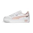 Carina Women's Street Sneakers in White/Rose Dust/Feather Gray, Size 8.5 by Puma