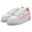 Carina Women's Street Sneakers in White/Rose Dust/Feather Gray, Size 8 by Puma