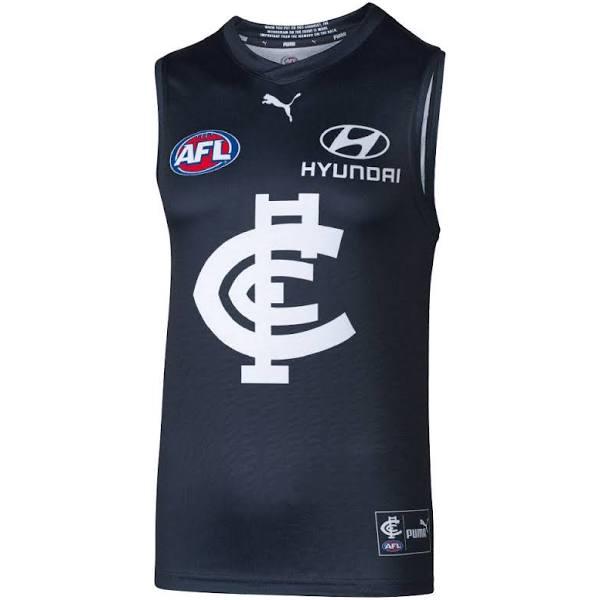 Carlton 2023 Authentic Mens Home Guernsey Carlton Blues / 4XL