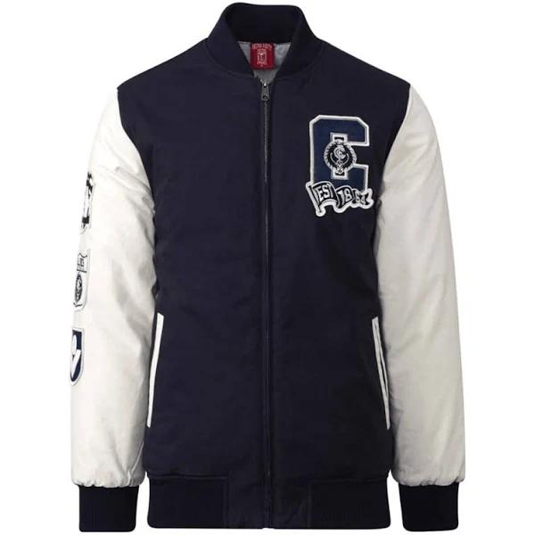 Carlton Blues Mens Collegiate Jacket Size M
