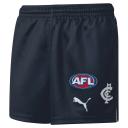Carlton Football Club Youth Replica Shorts in White/Cfc Home, Size Medium by Puma