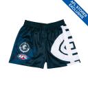 Carlton Youth Logo Footy Shorts Navy / 7