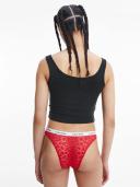 Carousel Lace Brazilian Brief Red S