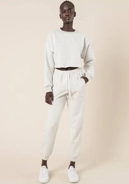 Carter Classic Trackpant - Snow Marle M