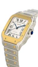 Cartier Santos de Cartier Auto 35.1mm 18K YLW Gold Unisex Watch W2SA0016