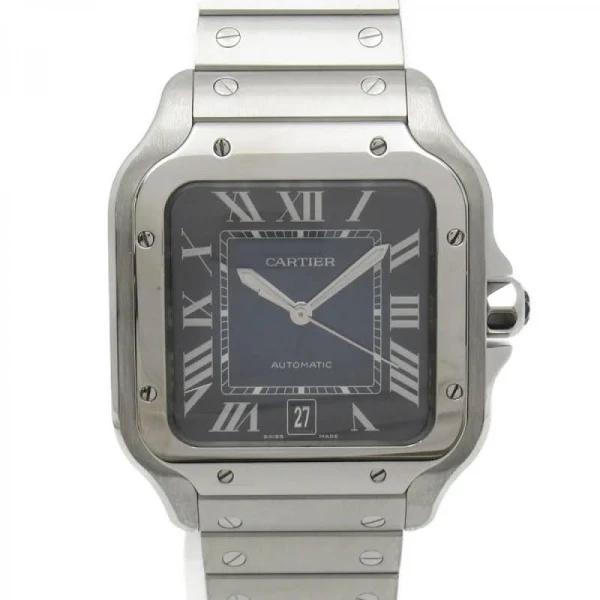 Cartier Santos Lm Wrist Watch(Black)