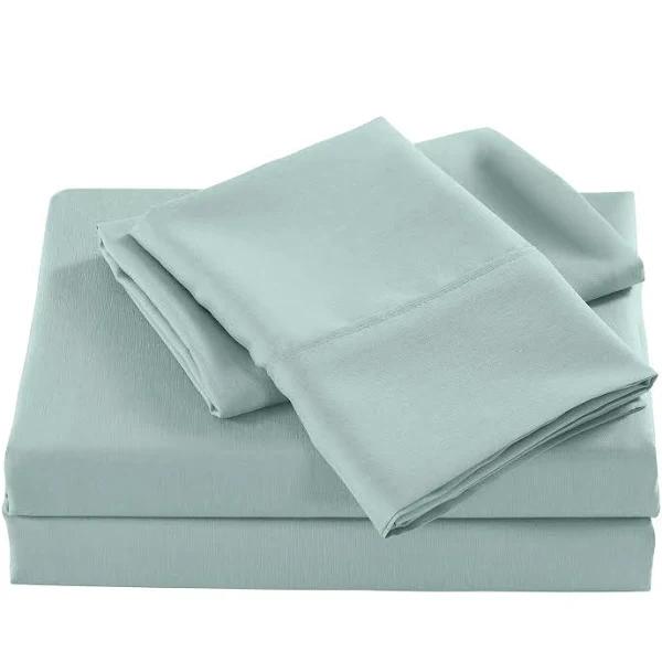 Casa Decor 2000 Thread Count Bamboo Cooling Sheet Set Ultra Soft Bedding - King - Frost
