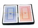Casino Poker Playing Standard Blackjack 2 Decks Card Game - Red