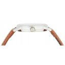 Casio Quartz Silver Dial Brown Leather MTP-1095E-7BDF MTP1095E-7BDF Men's Watch