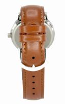 Casio Quartz Silver Dial Brown Leather MTP-1095E-7BDF MTP1095E-7BDF Men's Watch