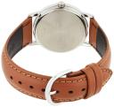 Casio Quartz Silver Dial Brown Leather MTP-1095E-7BDF MTP1095E-7BDF Men's Watch