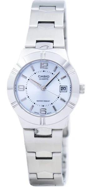 Casio Women's Core LTP1241D-2A Silver Stainless-Steel Quartz Watch