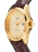 Casio Women's LTP-1183Q-9A 'Dress' Brown Leather Watch
