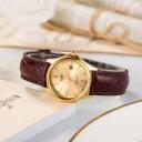 Casio Women's LTP-1183Q-9A 'Dress' Brown Leather Watch