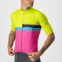Castelli A Blocco SS Jersey Lime/Black/Blue Magenta 2022