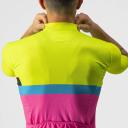 Castelli A Blocco SS Jersey Lime/Black/Blue Magenta 2022