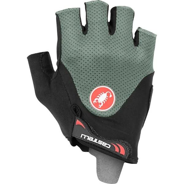Castelli Arenberg Gel 2 Short Gloves Green XL Man