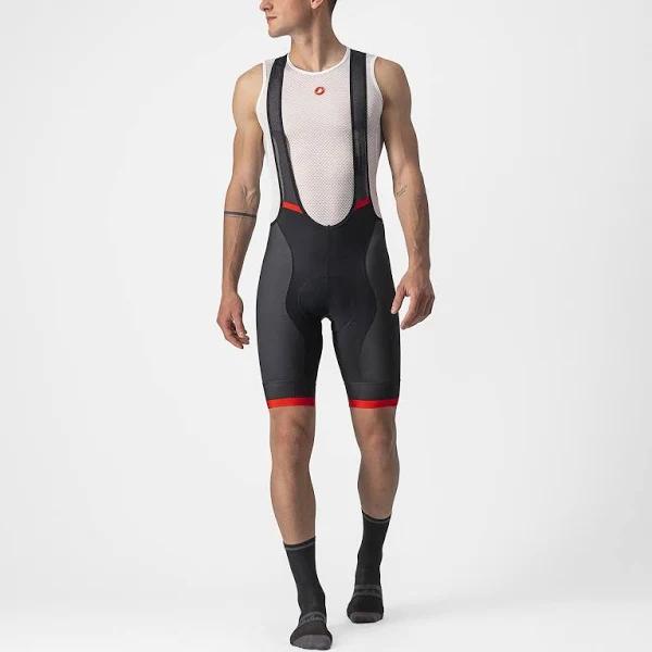 Castelli Competizione Kit Bib Shorts - S - Black/Red