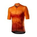 Castelli Entrata VI Jersey - XL - Fiery Red/Dark Gray/Ivory