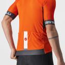 Castelli Entrata VI Jersey - XL - Fiery Red/Dark Gray/Ivory