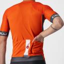 Castelli Entrata VI Jersey - XL - Fiery Red/Dark Gray/Ivory