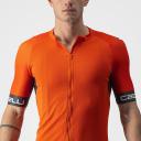 Castelli Entrata VI Jersey - XL - Fiery Red/Dark Gray/Ivory