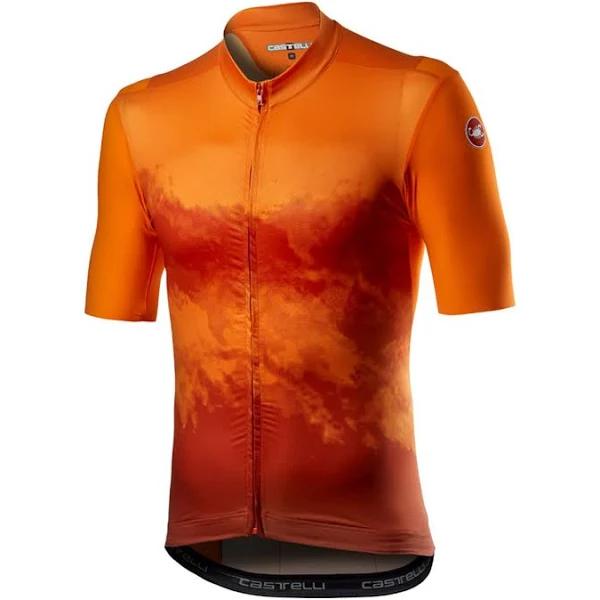 Castelli Entrata VI Jersey - XL - Fiery Red/Dark Gray/Ivory