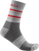 Castelli Gregge 15 Socks Silver Gray Dark Gray