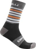Castelli Gregge 15 Socks Silver Gray Dark Gray