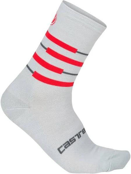 Castelli Gregge 15 Socks Silver Gray Dark Gray